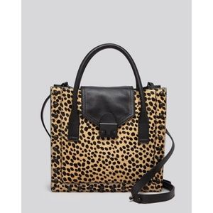 Loeffler Randall Junior Work Tote Cheetah Print